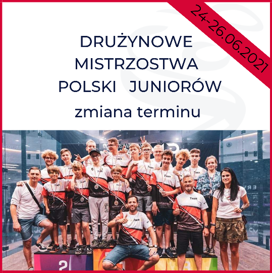 Drużynowe Mistrzostwa Polski Juniorów - zmiana terminu