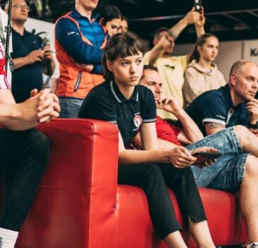 The youngest referee in the European Team Division 3 Championships